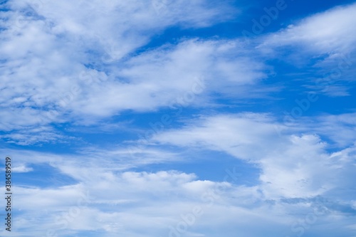 Blue sky with cloud and wind,nature background