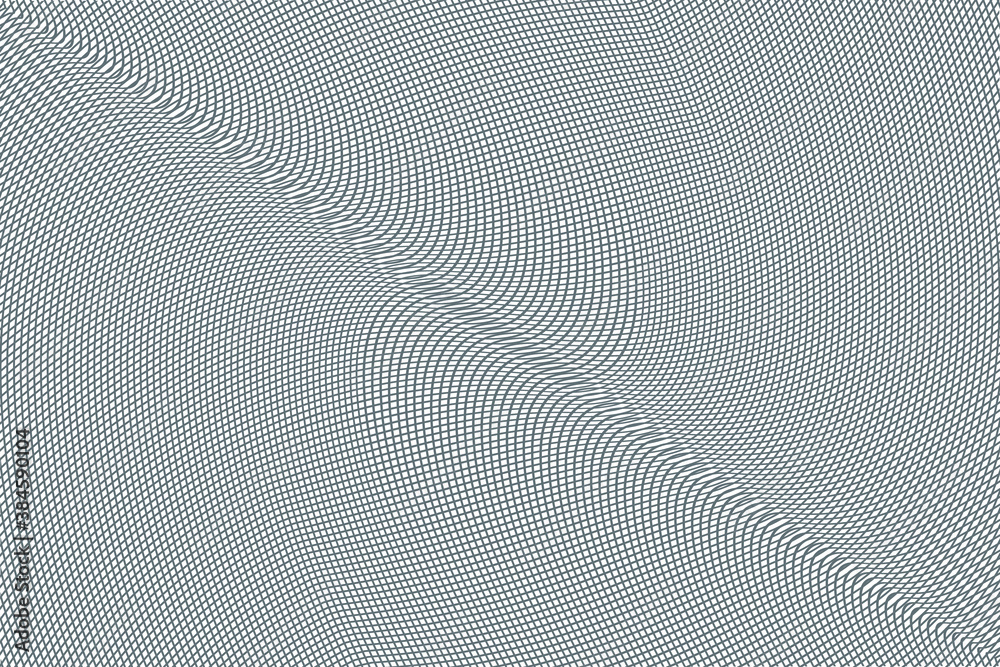 
Lattice curves vector template, geometric graphic design. Abstract background with thin wavy lines. Curves grid texture for cover, banner layout.