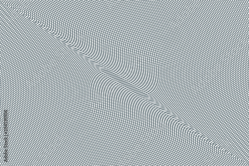 
Lattice curves vector template, geometric graphic design. Abstract background with thin wavy lines. Curves grid texture for cover, banner layout.