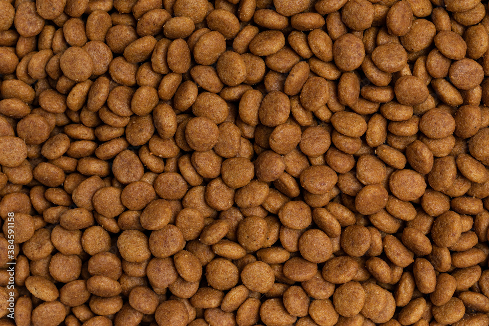 Full frame dry light brown diet pet food Full frame dry light brown diet pet food