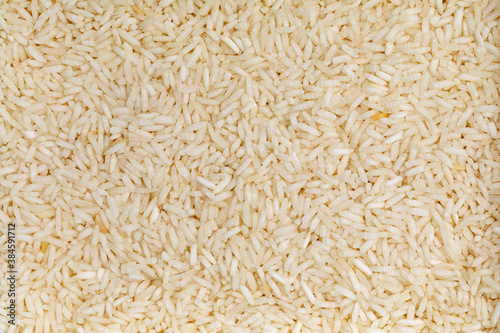 Top view full frame dry  plain white rice