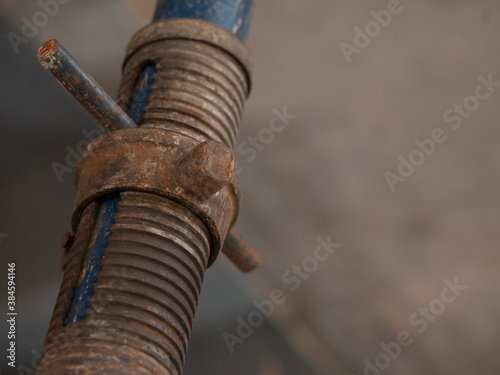 old rusty metal pipe