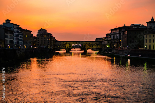 Sunset over the bridge