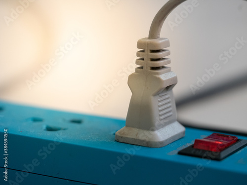 Wallpaper Mural close up of a cable plug in a socket Torontodigital.ca