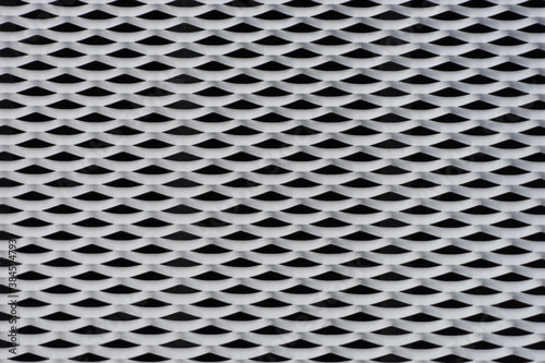Metal texture background with waved surface in a modern facade