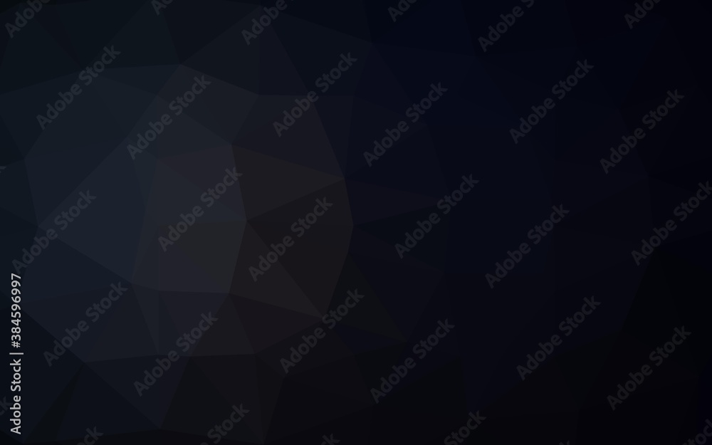 Dark Black vector low poly cover. Dark Black vector low poly cover.