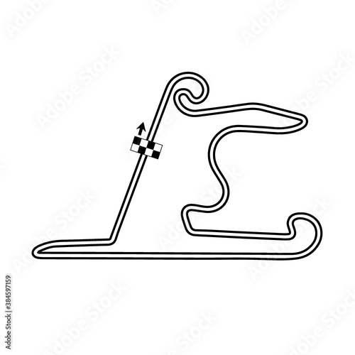 China, Shanghai, Map, RaceTrack, Race, Track, Vector