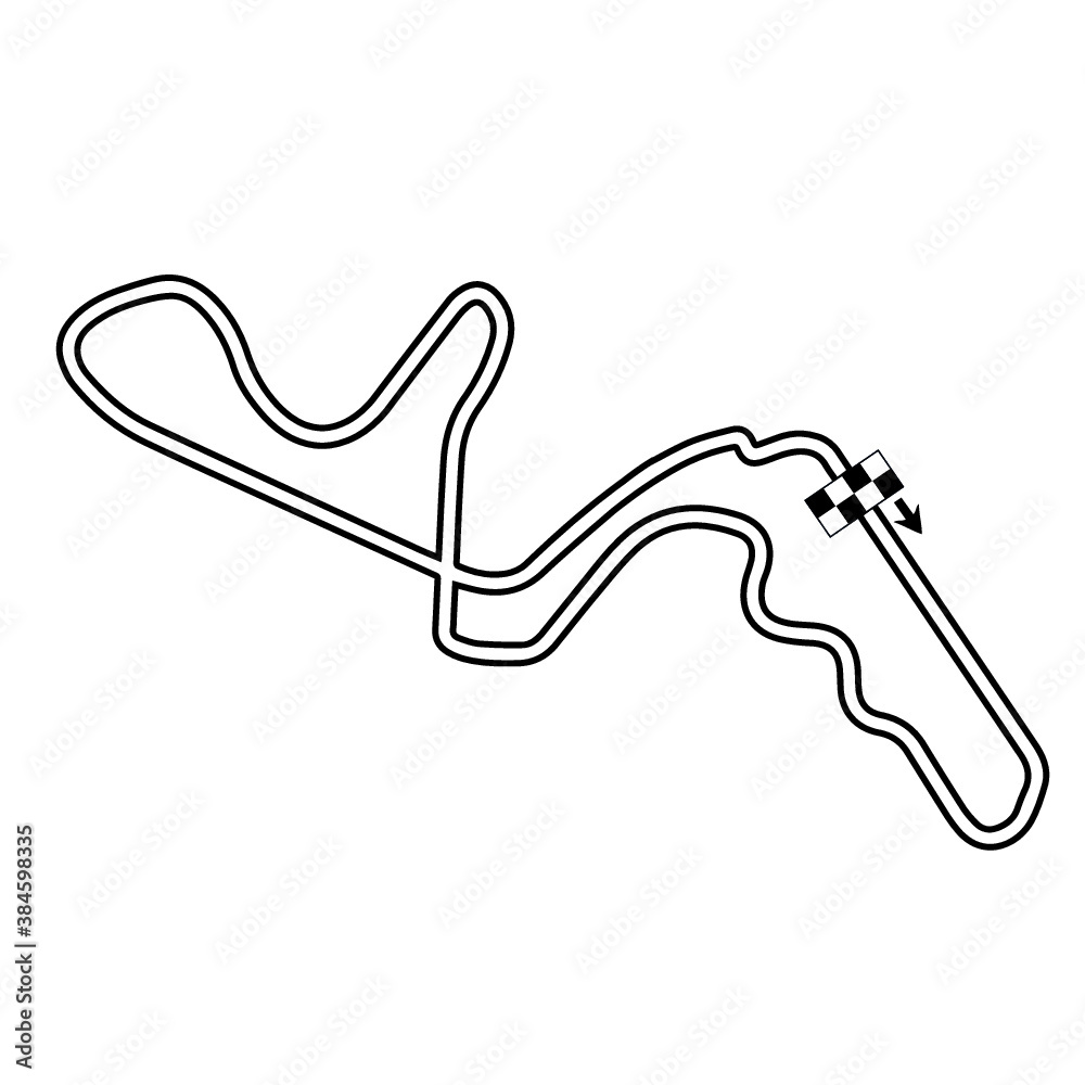 Japan, Suzuka, Map, RaceTrack, Race, Track, Vector Stock Vector | Adobe ...