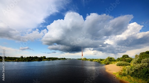 panoramic view of Riga television tower