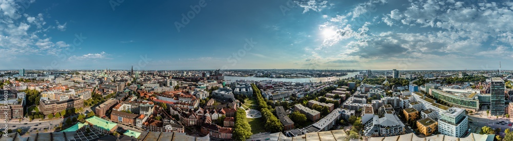 Panorama von Hamburg