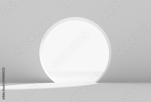 Fototapeta Naklejka Na Ścianę i Meble -  Abstract white architectural background 3d