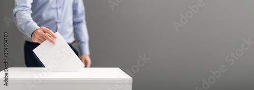 Foto The concept of free democratic vote elections.