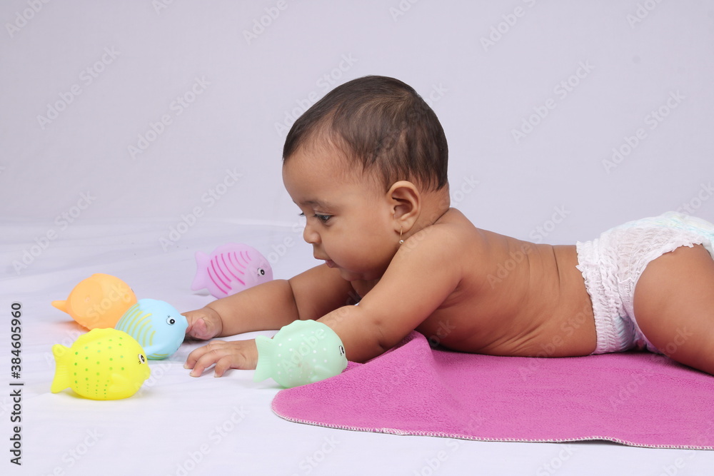 Indian cute baby with expression Indian cute baby with expression
