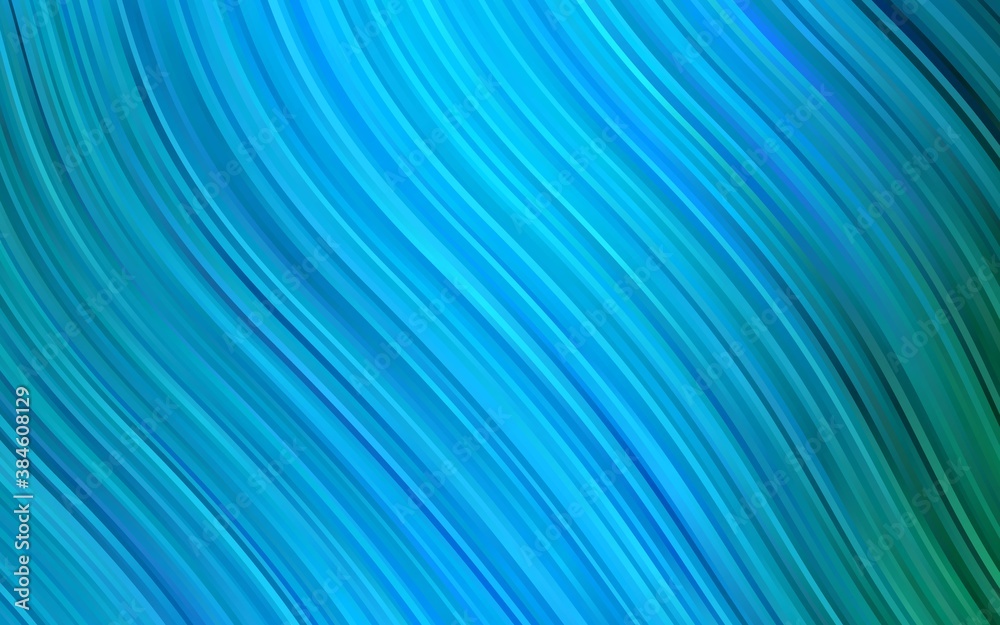Light Blue, Green vector pattern with lines, ovals. Light Blue, Green vector pattern with lines, ovals.