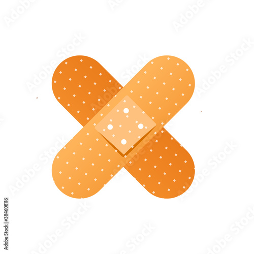 Adhesive medical plaster bandage. Realistic medical tape,plaster, bandage. First aid concept. Health care.