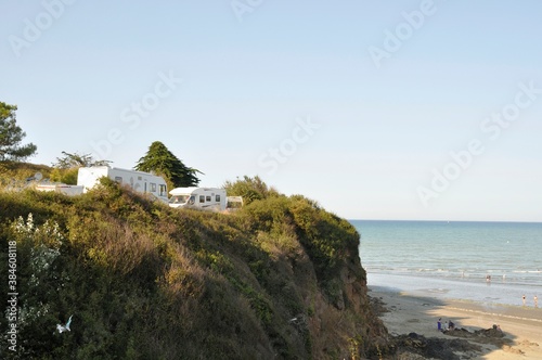 Motorhome along the coast in Brittany