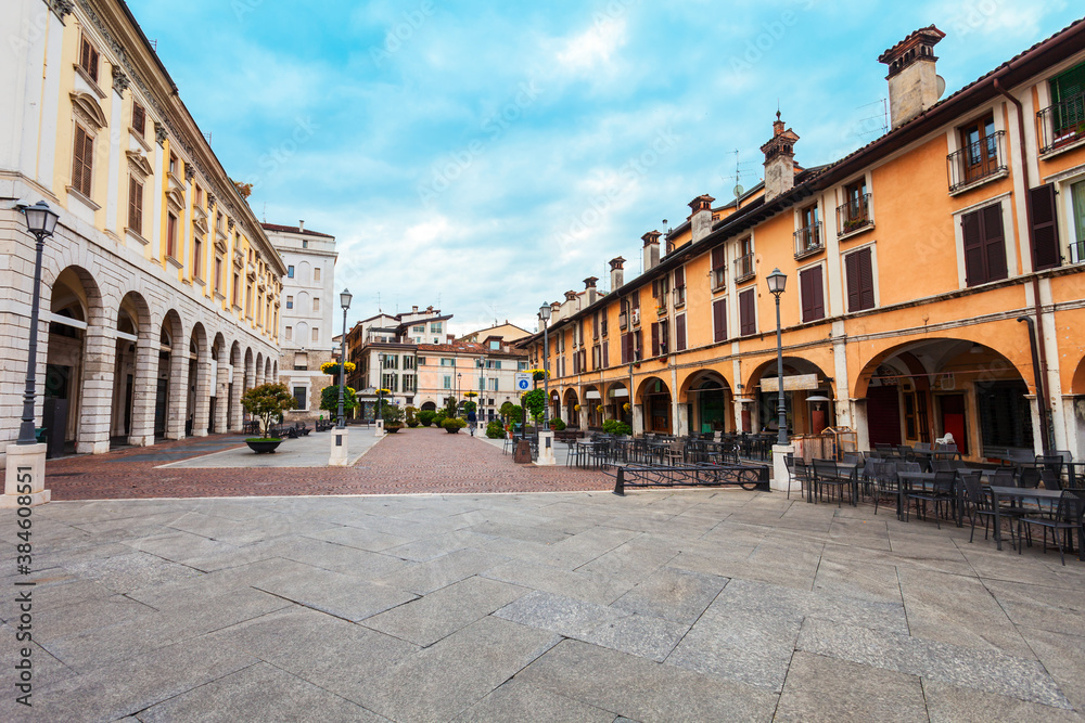 Piazza del Mercato in Brescia