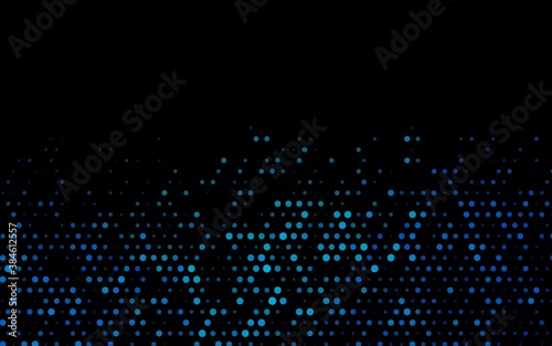 Dark BLUE vector pattern with spheres.