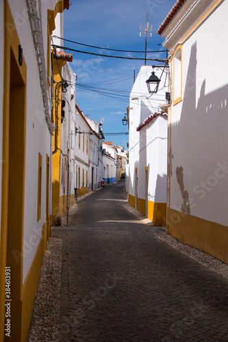 Typical street of a village in Alentejo Portugal photo