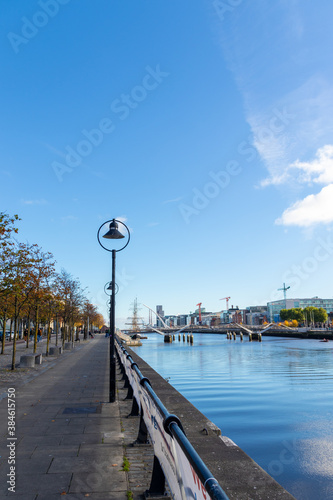 Photography Walk path near Liffey river, Dublin