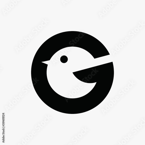 icon vector letter G and bird logo design  graphic vector
