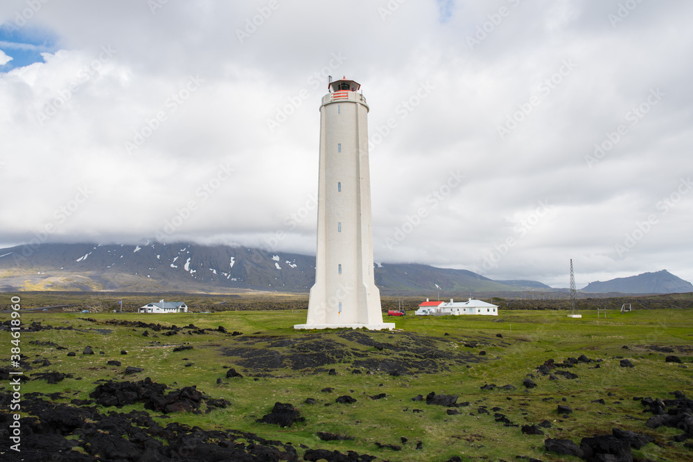 Malarrif lighthouse on Snaefellsnes peninsula in Iceland