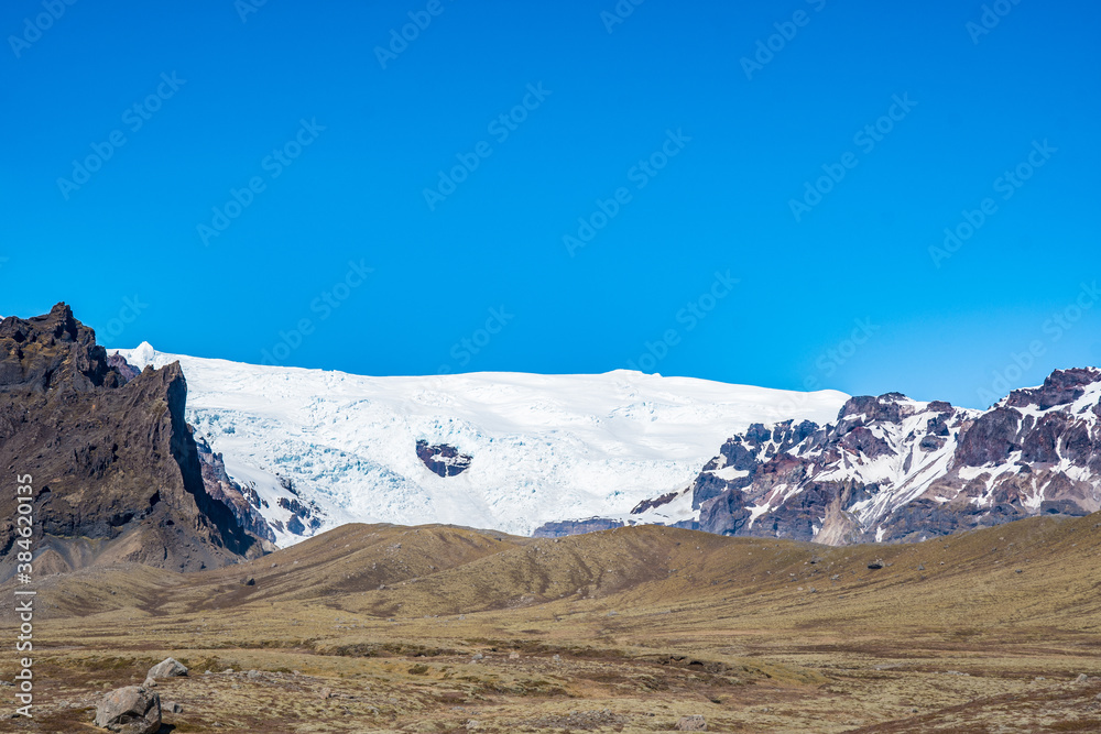 Kviarjokull glacier in south Iceland