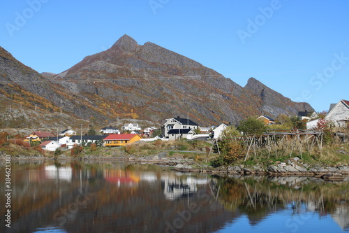 The village of Reine on Lofoten islands in Norway