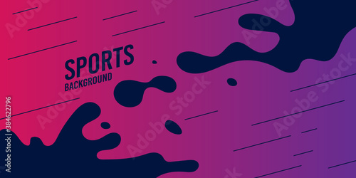 Abstract background with straight lines and splashes in minimalist flat style. Vector suitable design - Vector illustration