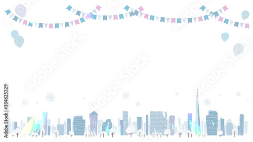 Townscape winter_en_White back 16-9 wide