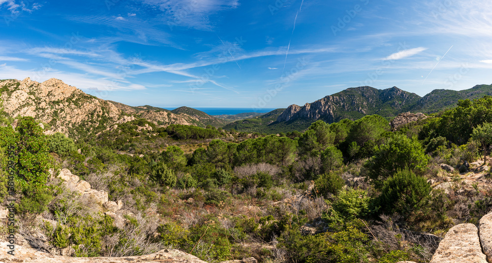 Panoramic view from Monte Niesddu, San Teodoro, Olbia - Sardinia