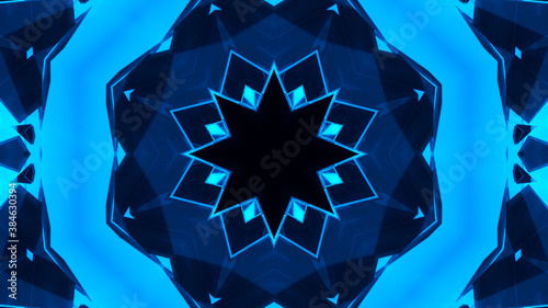 Abstract kaleidoscope background. Beautiful multicolor kaleidoscope texture. Unique kaleidoscope design.
