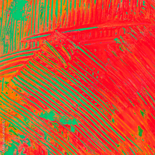 Abstract Red and Green Dynamic Illustration.