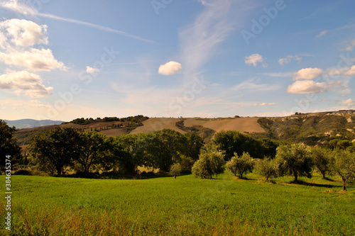 View of the beautiful Tuscan countryside