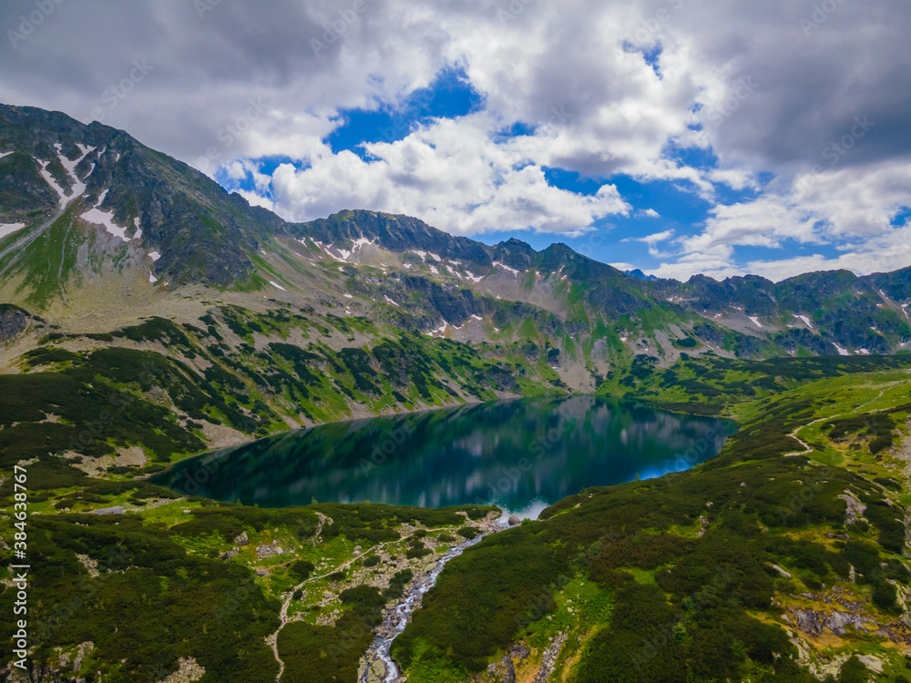 Aerial view of Tatras mountains and lakes in Zakopane, Poland Aerial view of Tatras mountains and lakes in Zakopane, Poland