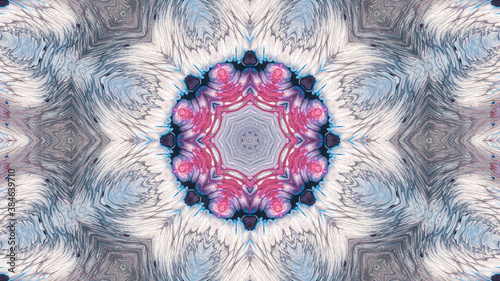 Abstract kaleidoscope background. Beautiful multicolor kaleidoscope texture. Unique kaleidoscope design.