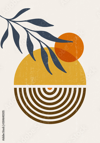 Abstract  Sun print boho minimalist printable wall art