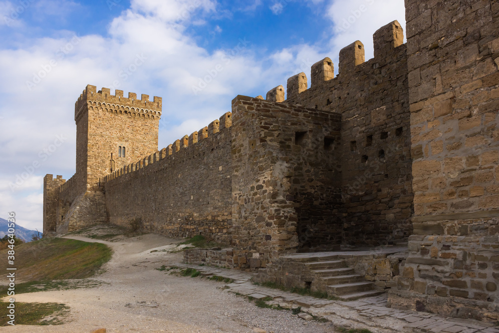 The Consul's castle in the Genoese fortress in Sudak, Crimea.