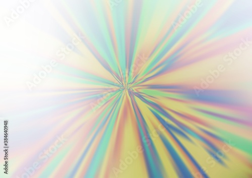 Light Green vector blurred shine abstract background.