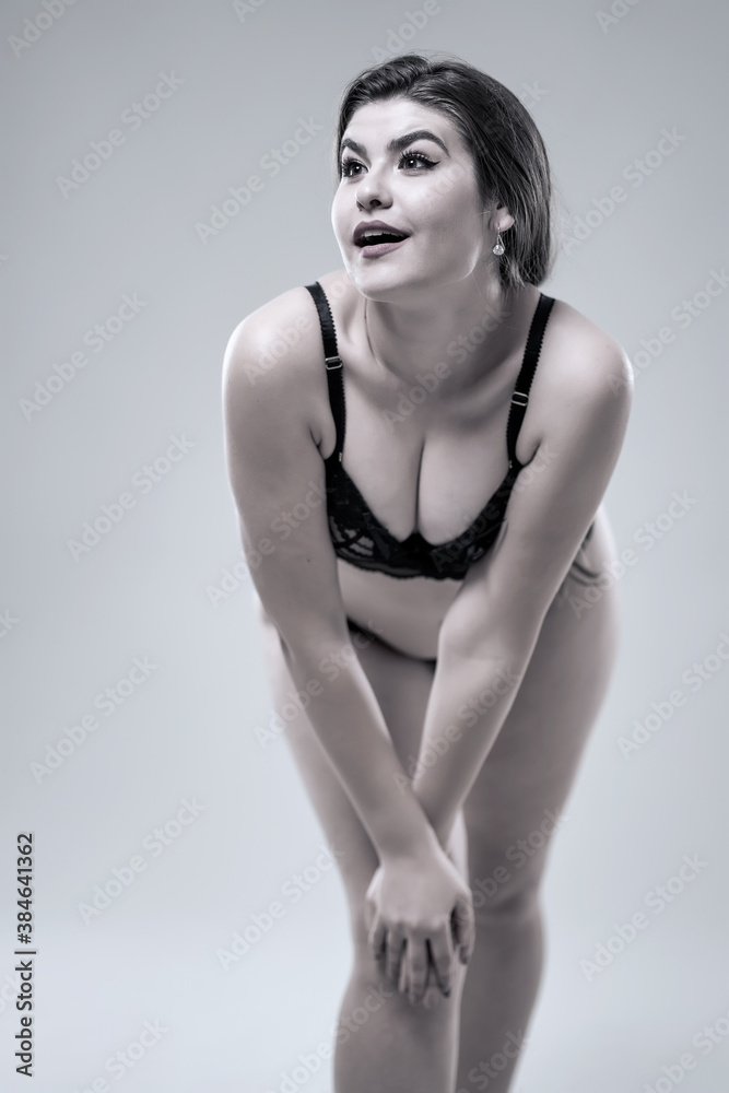 Fototapeta premium Plus size glamour model