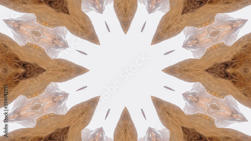 Abstract kaleidoscope background. Beautiful multicolor kaleidoscope texture. Unique kaleidoscope design.