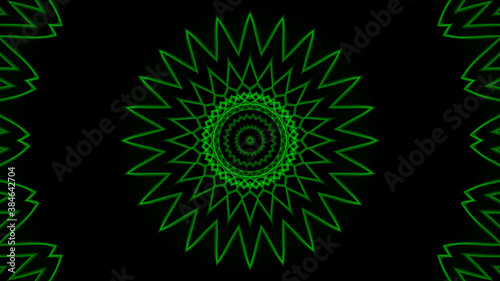 Abstract kaleidoscope background. Beautiful multicolor kaleidoscope texture. Unique kaleidoscope design.