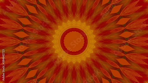 Abstract kaleidoscope background. Beautiful multicolor kaleidoscope texture. Unique kaleidoscope design.