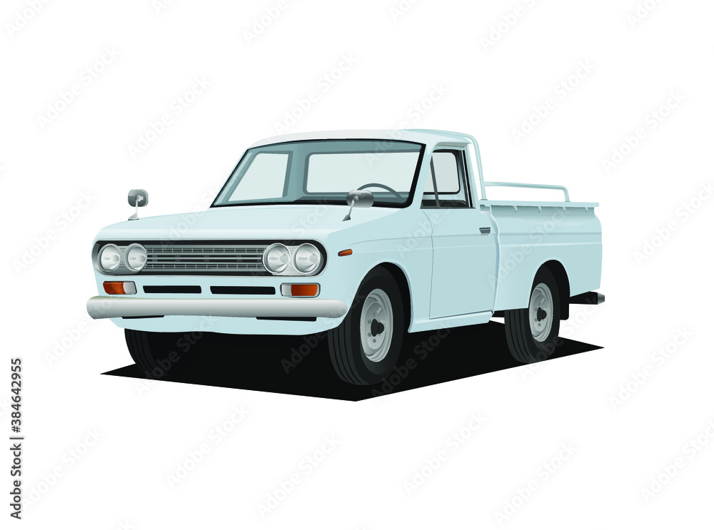 car, auto, isolated, vehicle, automobile, white, old, transportation, transport, truck, vintage, classic, retro, toy, suv, model, drive, black, wheel, van, antique, front, travel