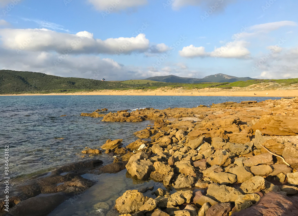 porto ferro beach, alghero, sardinia, taly