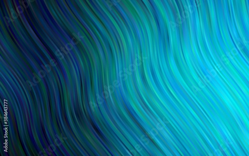 Dark BLUE vector pattern with lamp shapes.