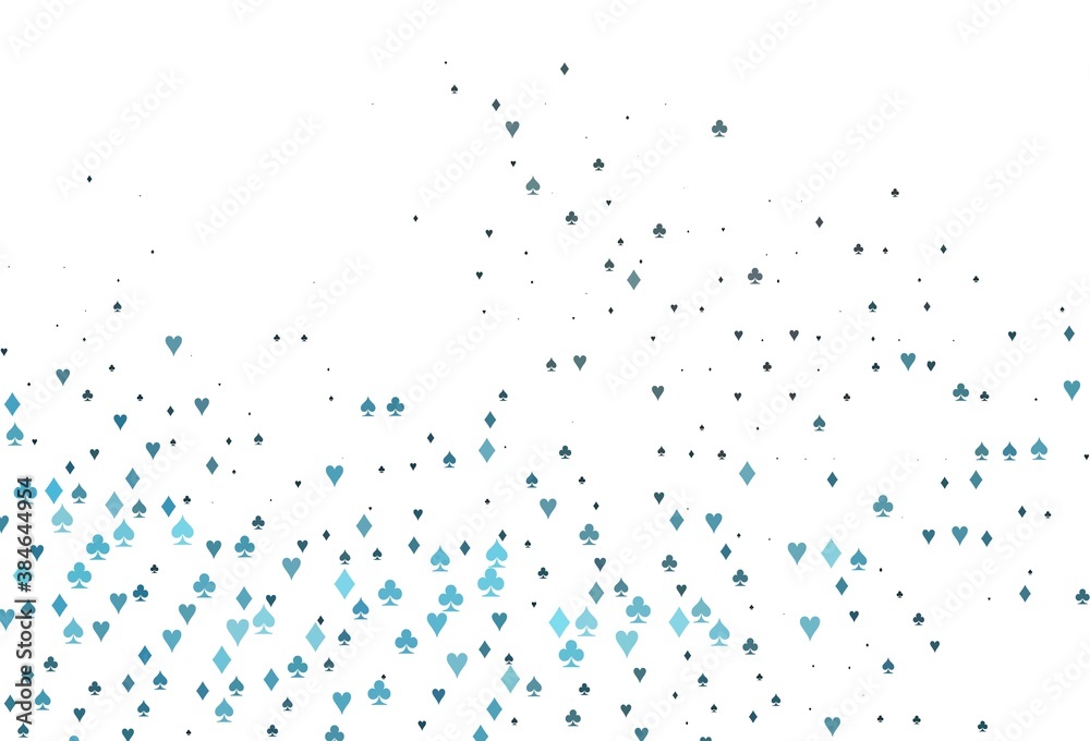 Light BLUE vector layout with elements of cards. Light BLUE vector layout with elements of cards.