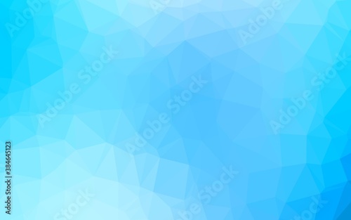 Light BLUE vector polygon abstract backdrop.