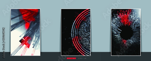 Vector banner background of abstract technology digital hi tech concept ready for website