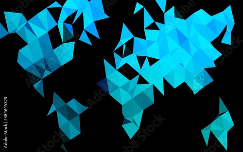 Light Blue, Green vector polygonal template.
